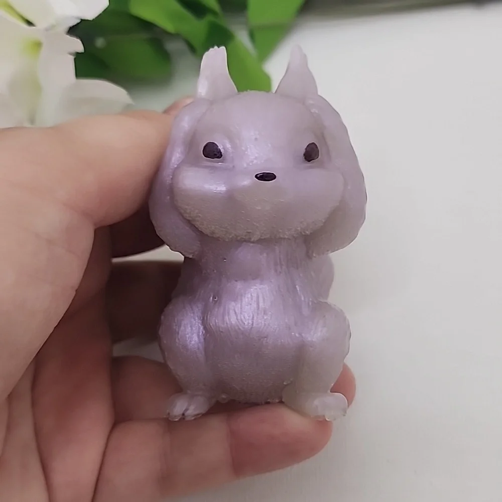 Purple and Gray Squirrel Figurines - Picture 5 of 5